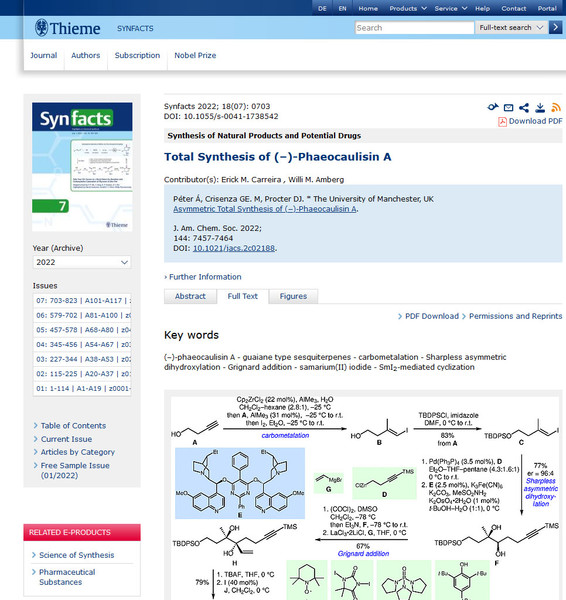 Synthetic Organic Chemistry