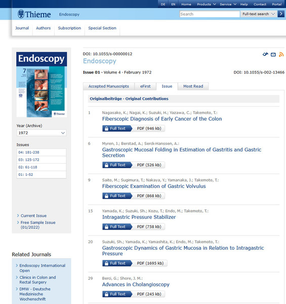 Thieme E-Journals Backfiles