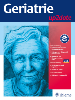 Geriatrie up2date Cover